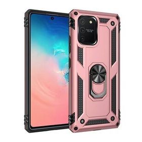 BSSM Samsung Galaxy A91 S10 Lite Sofya Yüzüklü Silikon Kapak Rose Kılıf