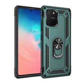BSSM Samsung Galaxy A91 S10 Lite Sofya Yüzüklü Silikon Kapak Yeşil Kılıf