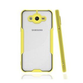 BSSM Samsung Galaxy J7 Platin Silikon - Sarı Kılıf