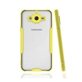 BSSM Samsung Galaxy J7 Platin Silikon - Sarı Kılıf
