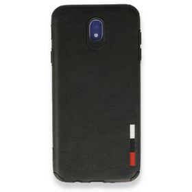 BSSM Samsung Galaxy J7 Pro J730 Loop Deri Silikon Siyah Kılıf