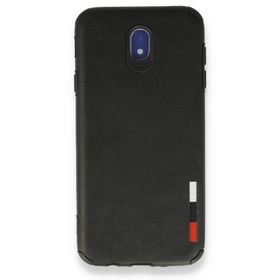 BSSM Samsung Galaxy J7 Pro J730 Loop Deri Silikon Siyah Kılıf
