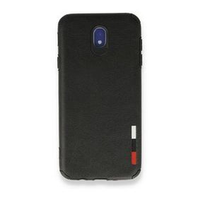 BSSM Samsung Galaxy J7 Pro J730 Loop Deri Silikon Siyah Kılıf
