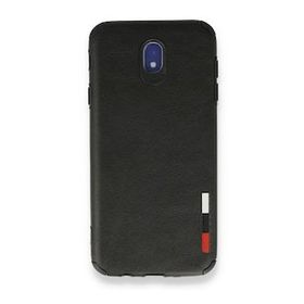 BSSM Samsung Galaxy J7 Pro J730 Loop Deri Silikon Siyah Kılıf