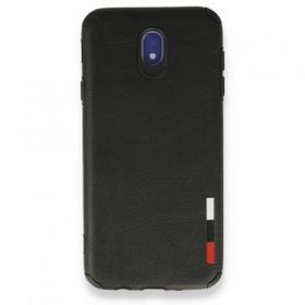 BSSM Samsung Galaxy J7 Pro J730 Loop Deri Silikon Siyah Kılıf