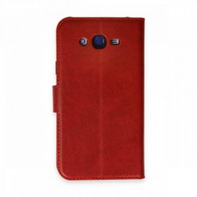 BSSM Samsung Galaxy J7 Trend S Plus Kapaklı Kırmızı Kılıf