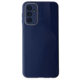 BSSM Samsung Galaxy M23 Glass Kapak Lacivert Kılıf