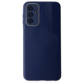 BSSM Samsung Galaxy M23 Glass Kapak Lacivert Kılıf