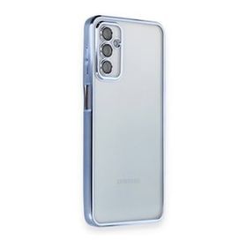 BSSM Samsung Galaxy M23 Razer Lensli Silikon Açık Mavi Kılıf
