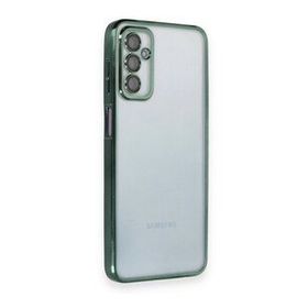BSSM Samsung Galaxy M23 Razer Lensli Silikon Yeşil Kılıf