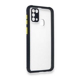 BSSM Samsung Galaxy M31 Miami Şeffaf Silikon Lacivert Kılıf