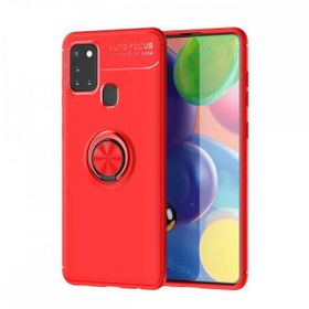 BSSM Samsung Galaxy M31 Range Yüzüklü Kırmızı Silikon Kılıf