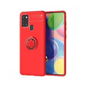 BSSM Samsung Galaxy M31 Range Yüzüklü Kırmızı Silikon Kılıf