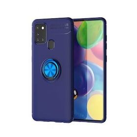 BSSM Samsung Galaxy M31 Range Yüzüklü Mavi Silikon Kılıf