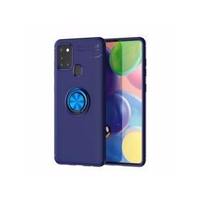 BSSM Samsung Galaxy M31 Range Yüzüklü Mavi Silikon Kılıf