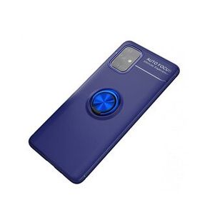 BSSM Samsung Galaxy M31S Range Yüzüklü Mavi Silikon Kılıf