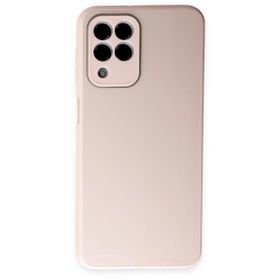 BSSM Samsung Galaxy M33 Glass Kapak Pembe Kılıf