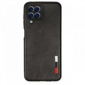 BSSM Samsung Galaxy M33 Loop Deri Silikon Siyah Kılıf