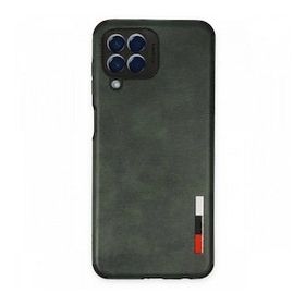 BSSM Samsung Galaxy M33 Loop Deri Silikon Yeşil Kılıf