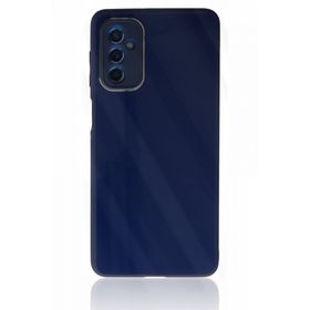 BSSM Samsung Galaxy M52 5G Glass Kapak Lacivert Kılıf