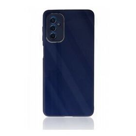 BSSM Samsung Galaxy M52 5G Glass Kapak Lacivert Kılıf