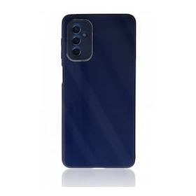 BSSM Samsung Galaxy M52 5G Glass Kapak Lacivert Kılıf
