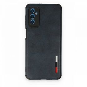 BSSM Samsung Galaxy M52 5G Loop Deri Silikon Lacivert Kılıf
