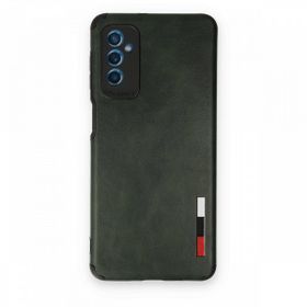 BSSM Samsung Galaxy M52 5G Loop Deri Silikon Yeşil Kılıf