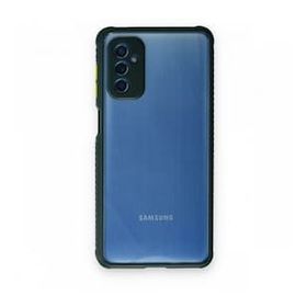 BSSM Samsung Galaxy M52 5G Miami Şeffaf Silikon Koyu Yeşil Kılıf
