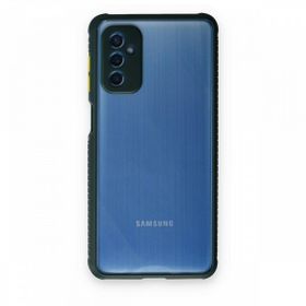 BSSM Samsung Galaxy M52 5G Miami Şeffaf Silikon Koyu Yeşil Kılıf
