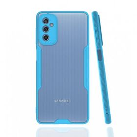 BSSM Samsung Galaxy M52 5G Platin Mavi Silikon Kılıf
