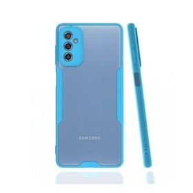 BSSM Samsung Galaxy M52 5G Platin Mavi Silikon Kılıf