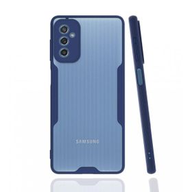 BSSM Samsung Galaxy M52 5G Platin Silikon Lacivert Kılıf