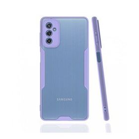 BSSM Samsung Galaxy M52 5G Platin Silikon Lila Kılıf