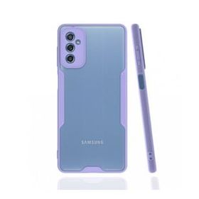 BSSM Samsung Galaxy M52 5G Platin Silikon Lila Kılıf