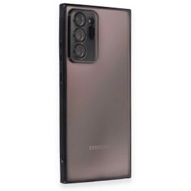 BSSM Samsung Galaxy Note 20 Ultra Razer Lensli Silikon Siyah Kılıf