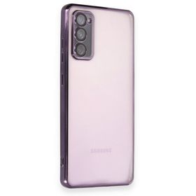 BSSM Samsung Galaxy S20 FE Razer Lensli Silikon Mor Cep Telefonu Kılıfı