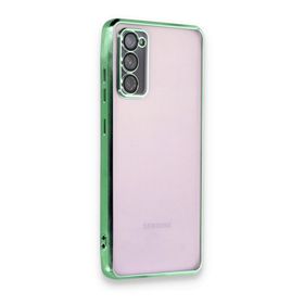 BSSM Samsung Galaxy S20 FE Razer Lensli Silikon Mor Cep Telefonu Kılıfı