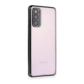 BSSM Samsung Galaxy S20 FE Razer Lensli Silikon Siyah Cep Telefonu Kılıfı