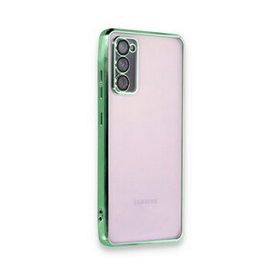 BSSM Samsung Galaxy S20 FE Razer Lensli Silikon Yeşil Cep Telefonu Kılıfı