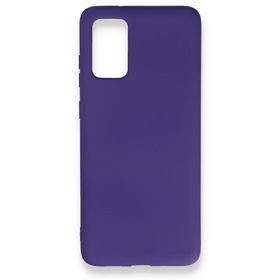 BSSM Samsung Galaxy S20 Plus Nano İçi Kadife Silikon Mor Kılıf