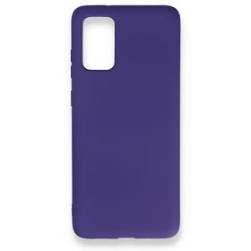 BSSM Samsung Galaxy S20 Plus Nano İçi Kadife Silikon Mor Kılıf