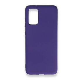 BSSM Samsung Galaxy S20 Plus Nano İçi Kadife Silikon Mor Kılıf