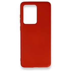 BSSM Samsung Galaxy S20 Ultra Nano İçi Kadife Silikon Kırmızı Kılıf