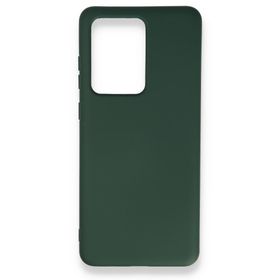 BSSM Samsung Galaxy S20 Ultra Nano İçi Kadife Silikon Koyu Yeşil Kılıf