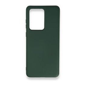 BSSM Samsung Galaxy S20 Ultra Nano İçi Kadife Silikon Koyu Yeşil Kılıf