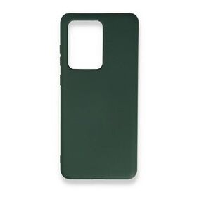 BSSM Samsung Galaxy S20 Ultra Nano İçi Kadife Silikon Koyu Yeşil Kılıf