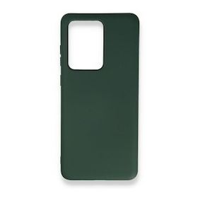 BSSM Samsung Galaxy S20 Ultra Nano İçi Kadife Silikon Koyu Yeşil Kılıf