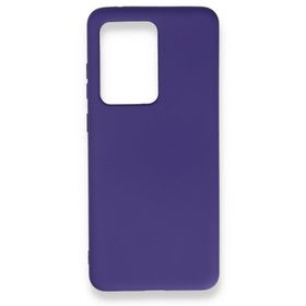 BSSM Samsung Galaxy S20 Ultra Nano İçi Kadife Silikon Mor Kılıf