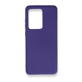 BSSM Samsung Galaxy S20 Ultra Nano İçi Kadife Silikon Mor Kılıf